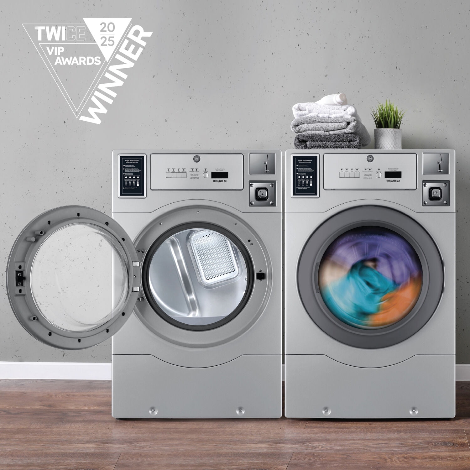 Crossover 2.0 Coin-Operated Electric Dryer with Top Controls, EDRYER