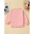 thumbnail image 5 of Musuos Kids Baby Girl Sweatshirt 12 18 24M 3 4 5T  Valentine's Day Letter Print Long Sleeve Pullovers Autumn Tops for Toddler, 5 of 10
