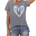 thumbnail image 2 of Mareep T-shirt pour Femmes P-3TG T-shirt de Sport de Baseball pour Femmes Imprimé avec Col Rond et Haut à Manches Courtes Hauts pour Femmes Liquidation, Cadeau, 2 of 6