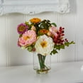 thumbnail image 3 of Arrangement de Soie Pivoine, 3 of 9