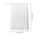 thumbnail image 3 of Waterproof Fabric Shower Curtain, Bathroom Decor, Modern Design, Reinforced Grommets, 180x200cm, 3 of 7