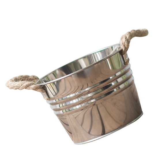 NICERIO Unique Flower Vase Rope Silver 1Pcs for Artistic Display