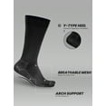 thumbnail image 2 of Penn Cushioned Crew Socks for Men Breathable Athletic Socks with Moisture-Wicking Quick Dry Fiber, 12 pk, Black, 2 of 7