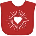 thumbnail image 3 of Inktastic Heart Valentine Day Girls Girls Baby Bib, 3 of 4