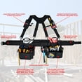 thumbnail image 3 of Cinturón de herramientas MELOTOUGH con tirantes y bolsa de herramientas para construcción, 3 of 8