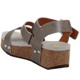 thumbnail image 3 of VOLATILE Women's Biloxi Ankle Strap Wedge Sandal, Pewter, 6, 3 of 5