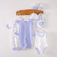 thumbnail image 2 of LAPAKIDS 8PCS Newborn Baby Boy Clothes Baby Outfits Shower Gift Set 0-3 Months, 2 of 6