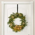 thumbnail image 5 of R N' D Toys Overdoor Wreath Hook - Thin Black Metal Seasonal Hanger for Front or Back Door 15" .25lb, 5 of 5