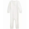 thumbnail image 2 of Polo Ralph Lauren WHITE Baby Fleece Polo Bears Coverall, US 6M, 2 of 3