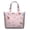 White-26, variant on Hawaiian Floral Travel Tote Bag - Spacious Zipper Closure Weekender with Interior Organization, Botanical Design, Airline-Friendly Carry-On for Women & College Students