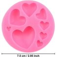 thumbnail image 5 of 2 moldes de silicona con forma de corazón, diferentes tamaños de moldes de chocolate con forma de corazón, moldes de dulces con forma de corazón, para decorar galletas, pasteles, tartas, 5 of 5