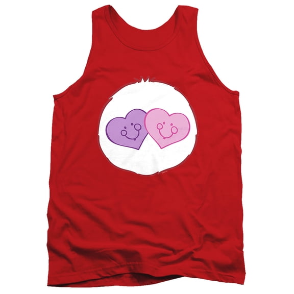 Care Bears Always There Bear Belly Unisex Adult Tank Top, Red, Medium