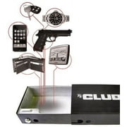 The Club Portable Security Lock Box with Poly Coated Steel Cable, 8.3 x 6 x 2.7, Black