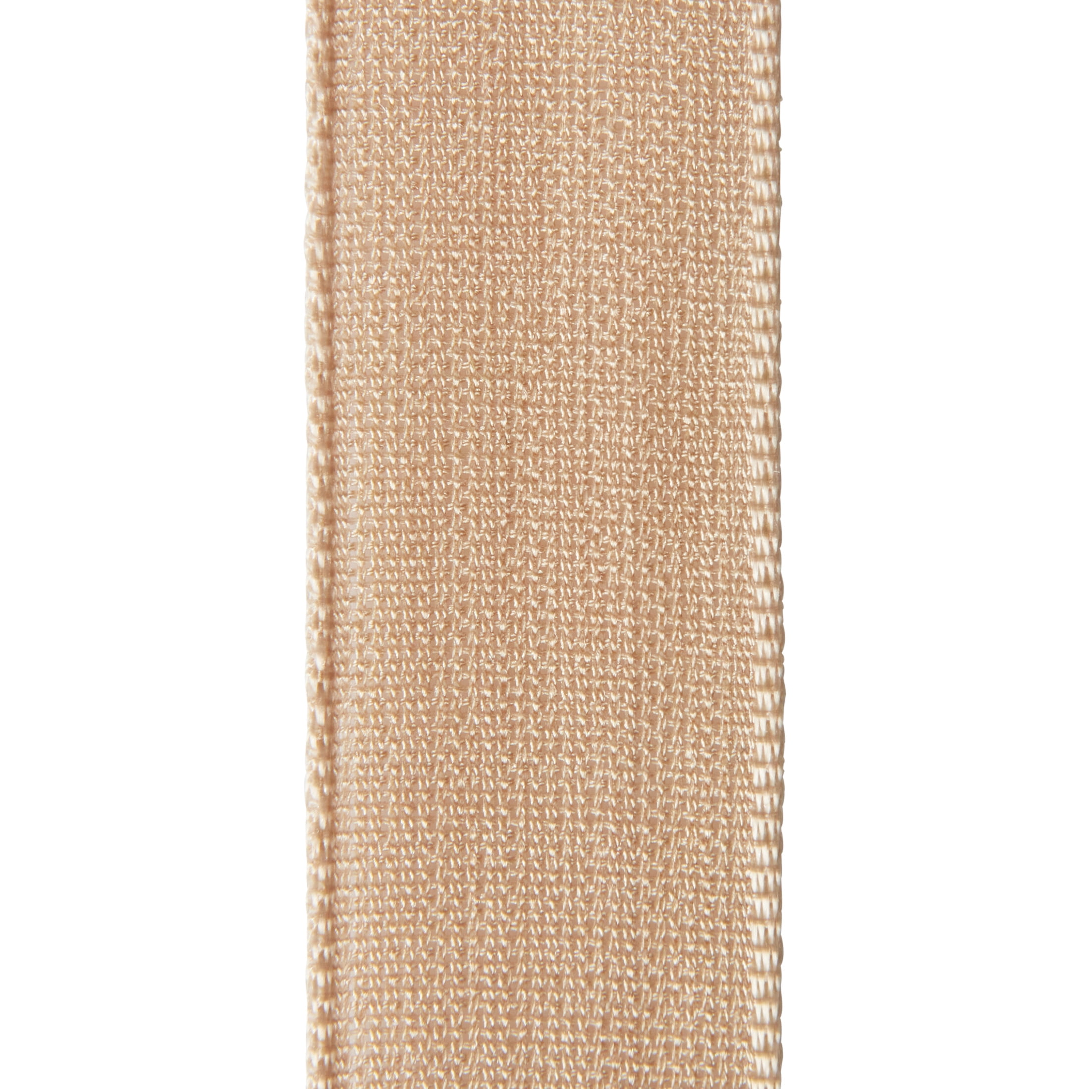 Offray Ribbon, Oatmeal Brown 5/8 inch Woven Ribbon, 12 feet