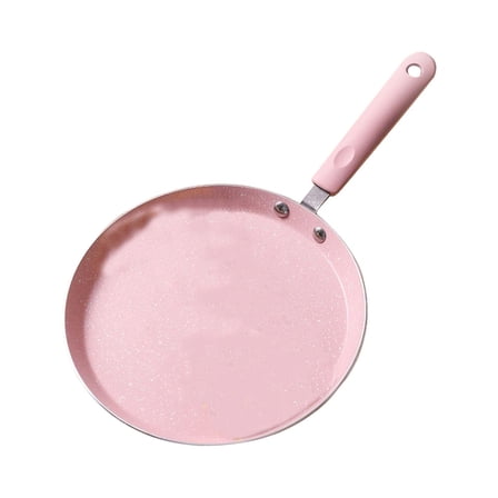 LEORX 1Pc Aluminum Alloy Non Stick Frying Pan with Comfortable Handle Pink