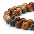 thumbnail image 5 of K-KED Red Creek Jasper Smooth Round Beads 6mm 8mm 10mm 12mm 14mm 15.5" Strand-6mm, 5 of 6