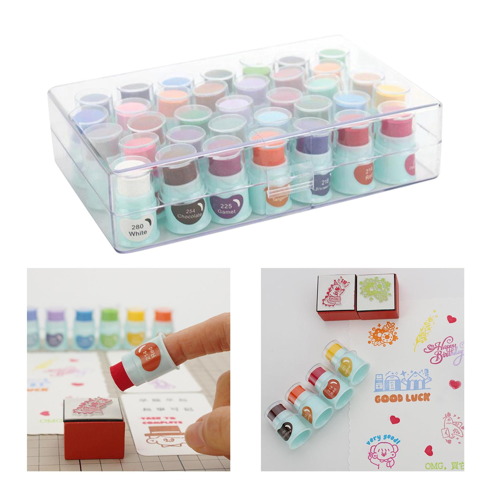 Generic 35Pcs Ink Pads Rubber Stamp Ink Stamp Pads For Kids Scrapbooking @  Best Price Online
