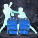 thumbnail image 4 of Guantes de boxeo de cuero sintético de medio dedo de color azul para entrenamiento y sparring, 4 of 8
