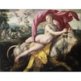 thumbnail image 2 of Maerten De Vos 18x15 Gold Ornate Wood Frame and Double Matted Museum Art Print Titled - The Rape of Europa (ca 1590), 2 of 4