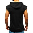thumbnail image 3 of iopqo tank tops men men fitness muscle solid sleeveless hooded bodybuilding tight-drying topssummer tops mens t shirt black xxl, 3 of 9