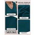 thumbnail image 6 of MOYIKO Tank Tops for Women Summer V Neck T Shirts Trendy Sleeveless Basic Tee Loose Fit, 6 of 7