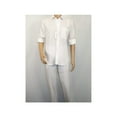 thumbnail image 5 of Men INSERCH premium Soft Linen Breathable 2pc Walking Leisure suit LS29116 white, 5 of 10