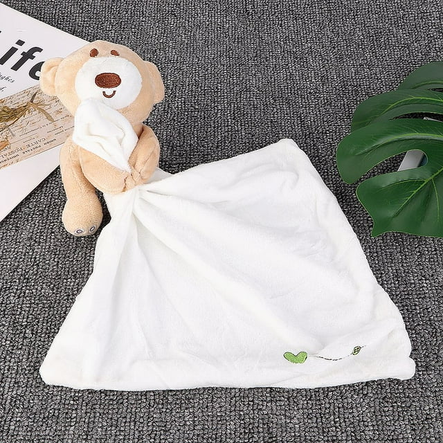 Toalla relajante, toalla de seguridad para bebés, juguetes de dibujos animados, juguetes para bebés, diseño exquisito