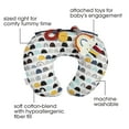 thumbnail image 2 of Boppy Tummy Time Prop, Black and White Modern Rainbows with Two Removable Toys, A Smaller Size for Comfortable Tummy Time, Attached Toys Encourage Neck and Shoulder Strength Building, 2 of 6