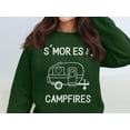 thumbnail image 4 of S'Mores Campfires Sweatshirt, Vintage Camper Design, Cozy Outdoor Graphic Tee, Camping Lover Gift, Adventure Apparel, Retro Camp Shirt (White, 2XL), 4 of 11