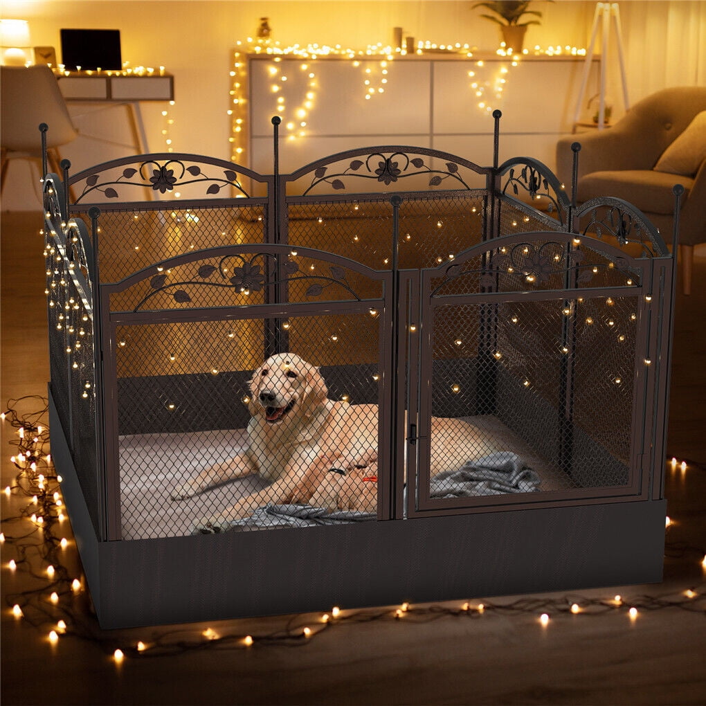 Wisfor Bingopaw Dog Whelping Pen Box Large Heavy Duty Indoor Pet Whelping Playpen Cage With Waterproof Fertility Mat Outdoor Garden Puppy Play Exer