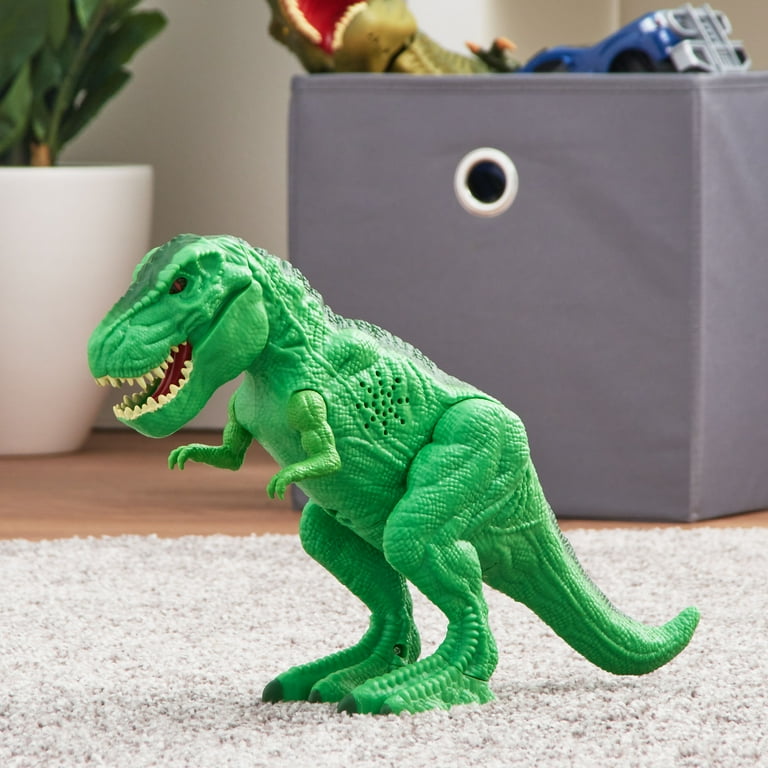 Adventure Force T-Rex with Roaring Sound Effects and Light Up Eyes, Light  Green