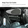 thumbnail image 2 of Qiyun 2pcs Car Window Screen Sun Shade Mesh Cover Windshield Sunshade Visor With Suction Cups Summer Auto Supplies, 2 of 8