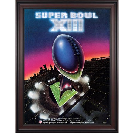 1979 Steelers vs Cowboys 36" x 48" Framed Canvas Super Bowl XIII Program