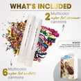 thumbnail image 3 of Confetti Cannon Party Poppers PrimePure, paquete de 8, 3 of 9