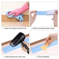 thumbnail image 3 of 2 Rollos de Cinta de Sellado, 0.9" x 10.5Ft Cinta de PVC, Gris, 3 of 6