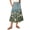 Blue, variant on Womens Maxi Skirt Drawstring High Waisted Summer Long Skirts Lightweight Tiered Flowy Floral Pleated Skirts Blue L