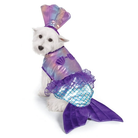 Large Zack & Zoey Iridescent Mermaid Costume for Dogs fits 20