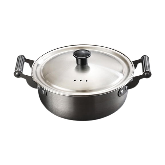 deevoka Korea Ramen Pot Home Noodles Cooking Pot Seafood Pot for Camping Hiking Eggs 20cm
