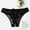 Black, variant on Womens Lace Underwear Sexy Breathable Hipster Panties Briefs Crotchless Thong LingerieBlackM