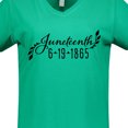 thumbnail image 4 of Inktastic Juneteenth 6-19-1865 Women's V-Neck T-Shirt, 4 of 5