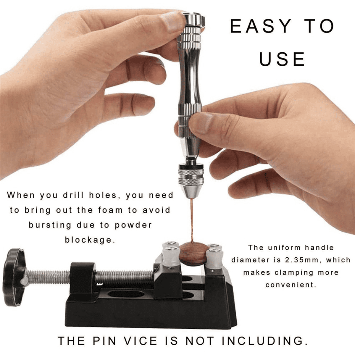 Micro-Twist Drill Bit Set - 50Pcs 0.6mm-2.2mm Tiny 2.35 Shank HSS Mini Engraving Bits Hole Drilling Tool