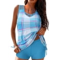 thumbnail image 1 of Birdeem Women Conservative Print Strappy Back Set Two Piece Swimsuits Swimdress, 1 of 8