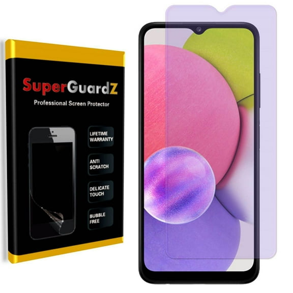 [2-PACK] For Samsung Galaxy A03s - SuperGuardZ Anti Blue Light [Eye Protection] PET Film Screen Protector, Anti-Scratch, Anti-Bubble