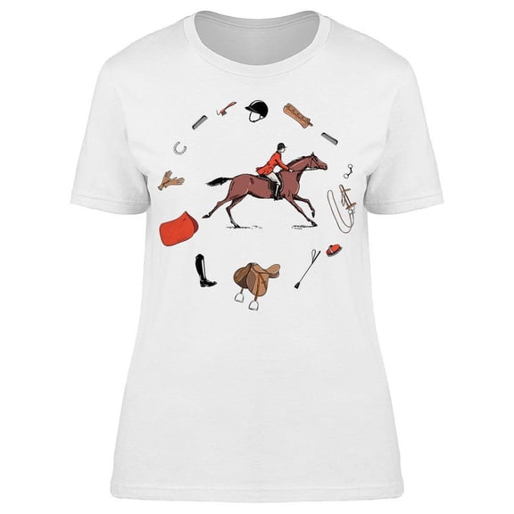 Equestrian Sport, Symbols T-Shirt Women -Image by Shutterstock, Female Medium