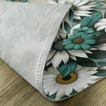 thumbnail image 4 of Ambesonne Teal Place Mats Set of 4, Modern Urban Jungle Leaves, Standard Size, Sea Green Pale Mustard, 4 of 5