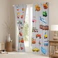 thumbnail image 3 of Manfei Teens Colorful Truck Curtains Pack of 2 (42x84 Each),Car Theme Curtains Blackout,Transportation Theme Bedroom Curtains,Super Cozy Room Decor, 3 of 6