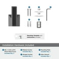 thumbnail image 6 of Amerock Blackrock Matte Black Single Prong Robe Hook, 6 of 9