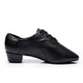 thumbnail image 7 of KELINFONG Mens Ballroom Dance Shoes Black Leather Sole Tango Salsa Latin Character Shoes, 7 of 7