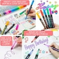 thumbnail image 2 of Dreamy Sparkle Dual-Line Contour Pen,Waterproof Self-Outline Metallic Markers,Double Line Highlighter for DIY,Art Drawing, 2 of 7