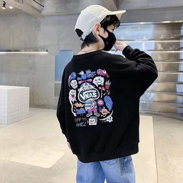 Sudadera de primavera para niños, sudaderas con capucha y sudaderas de estilo informal, nuevo modelo 2024, ropa para niños para niños medianos y grandes, TopTrendy